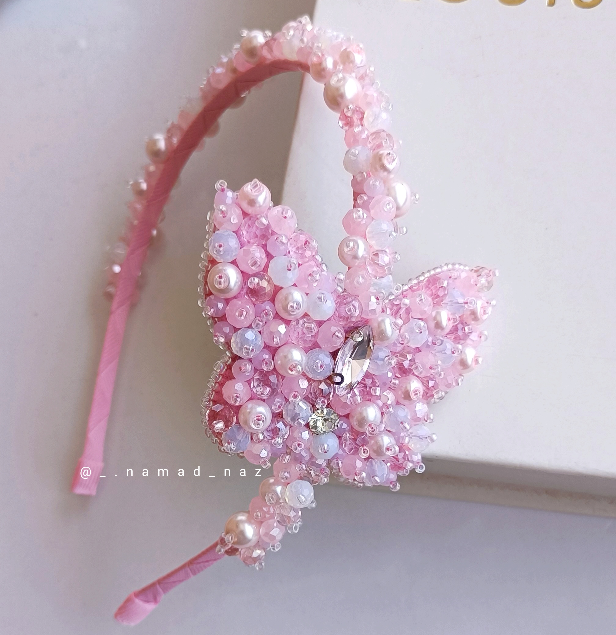 تل جواهردوزی شده طرح پروانه